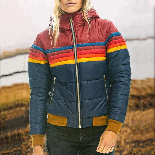 Roswitha Trendiger Damen Winterparka mit Kunstfellkapuze
