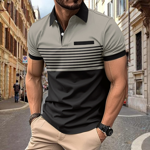 Sportliches Atmungsaktives Herren Poloshirt