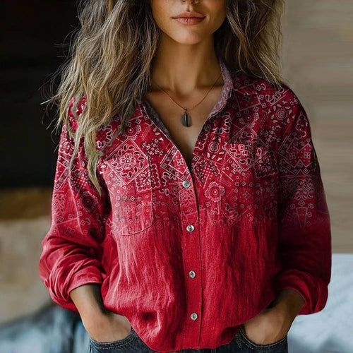 Mira Vintage Damen Bluse