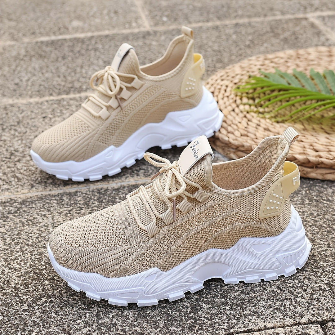 Atmungsaktive Bequeme Damen Strick-Sneaker