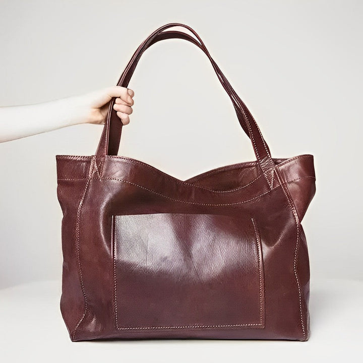 Klassische Vintage Damen Ledertasche