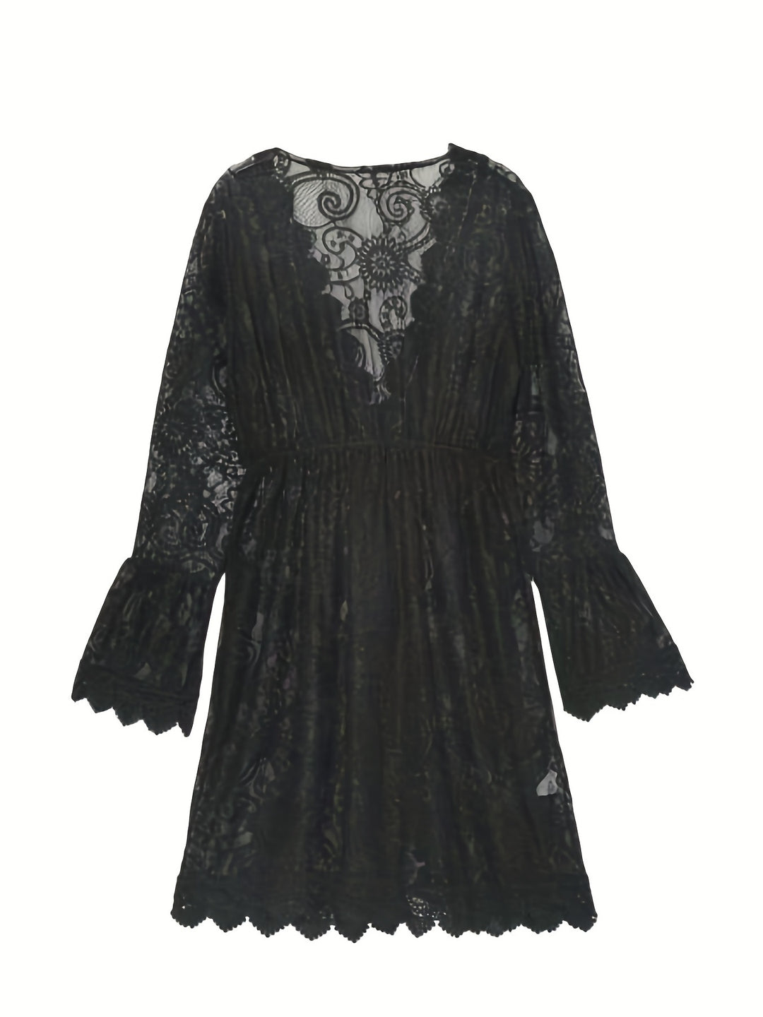 Modisches Damen Sommerkleid mit Kontrastdetails