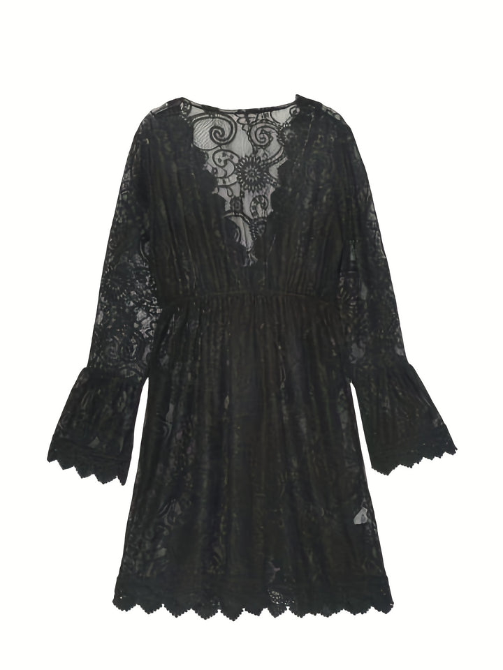 Modisches Damen Sommerkleid mit Kontrastdetails