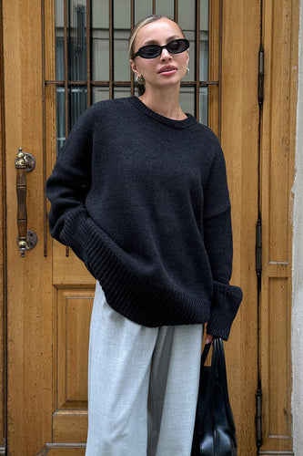 Lässiger Oversize Damen Strickpullover