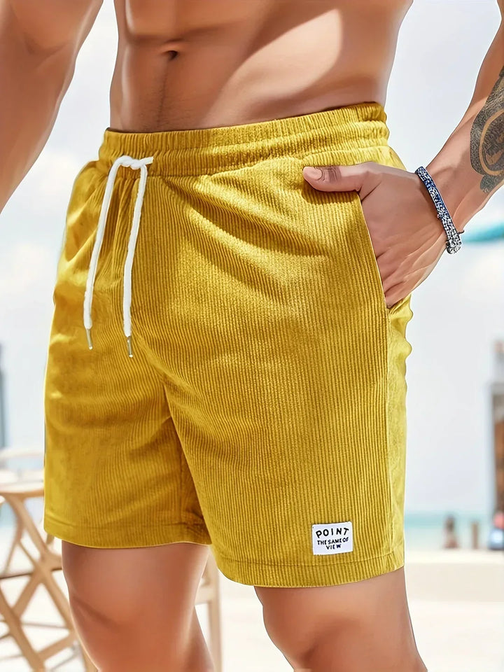 ALESSIO Lässige Herren Cord-Shorts