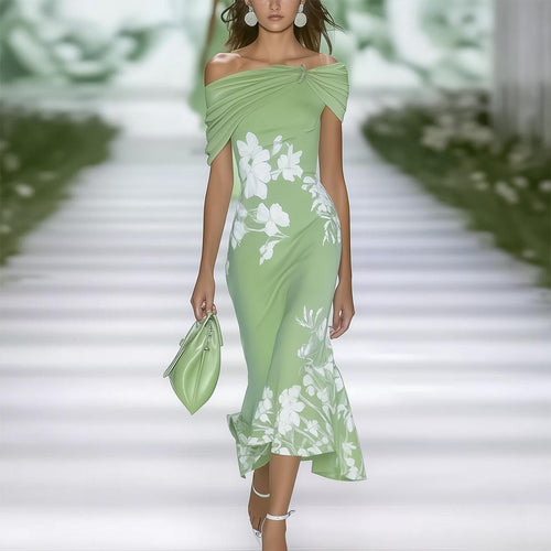 Leichtes Damen Maxikleid mit kurzem Arm