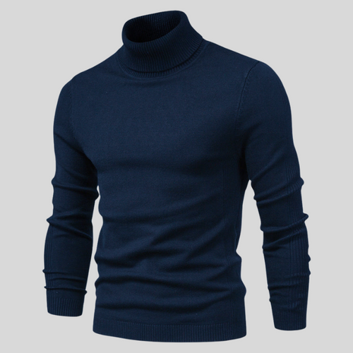 Weicher Klassischer Herren Rollkragenpullover aus Strick
