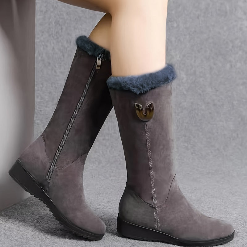 Gefütterte Warme Damen Winterstiefel