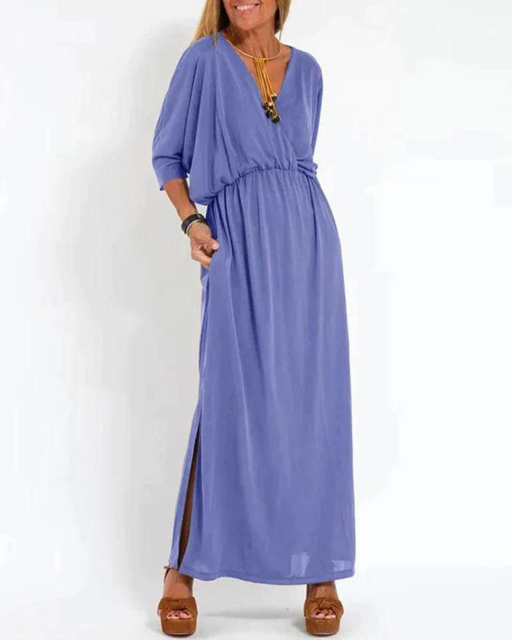 Zeitloses Vintage Damen Maxikleid
