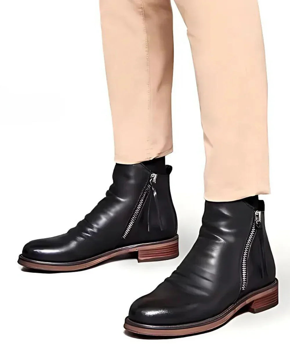 Fritz Klassische Herren Stiefel mit Seitenreißverschluss