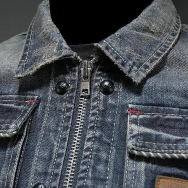 Lorenzo Klassische Herren Jeansjacke