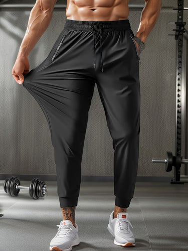 Bequeme Sportliche Herren Jogginghose mit Reißverschlusstaschen