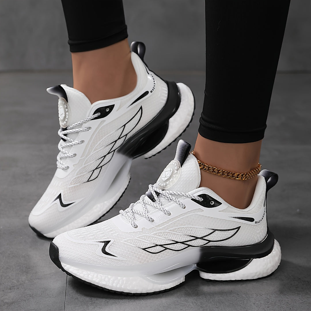 Leichte Atmungsaktive Damen Sneaker mit Rutschfester Sohle