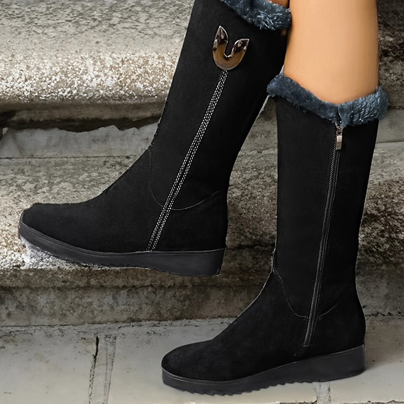 Gefütterte Warme Damen Winterstiefel