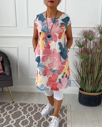 Lässiges Blumen-Longshirt Damen