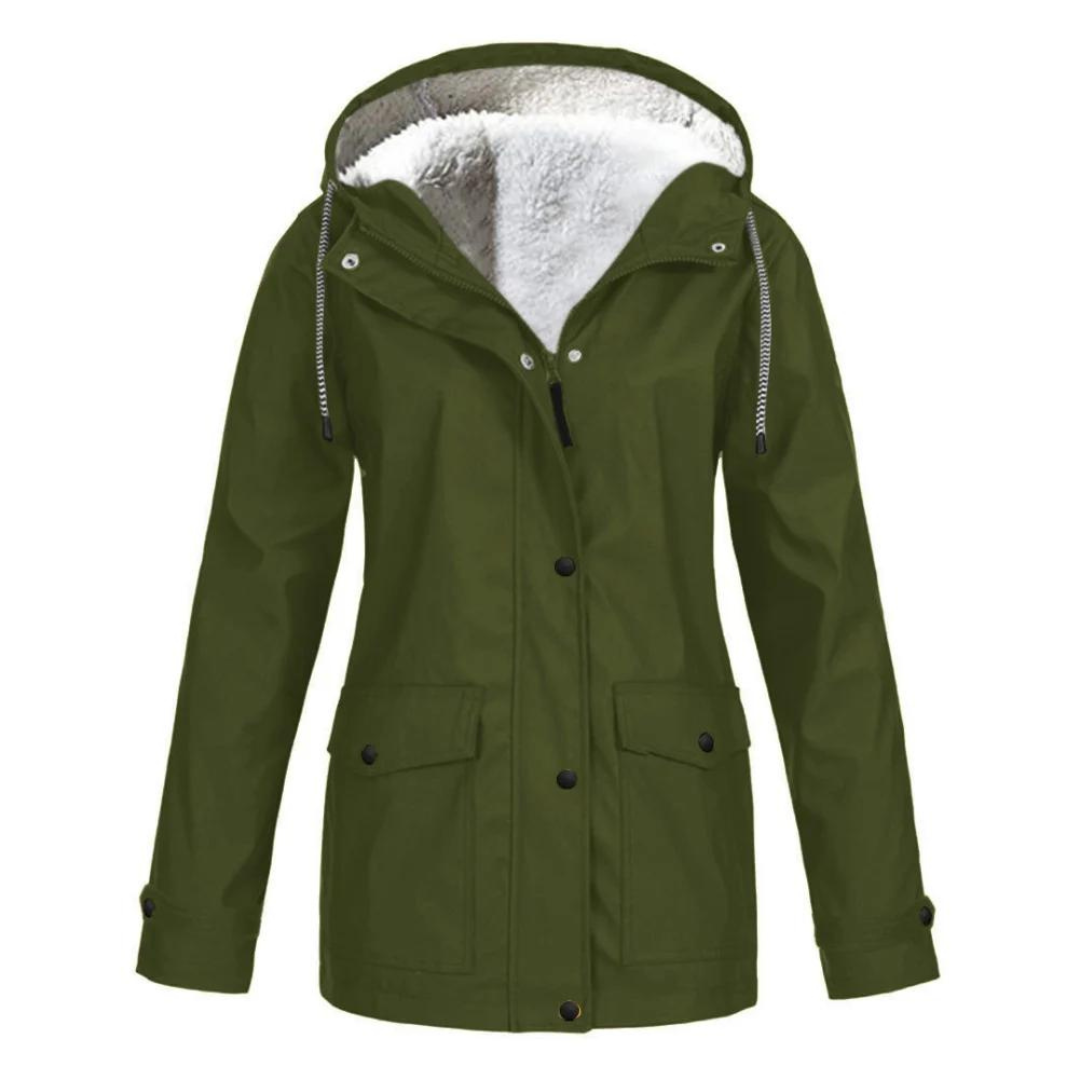 Aileen Wärmende Damen Regenjacke mit Fleece