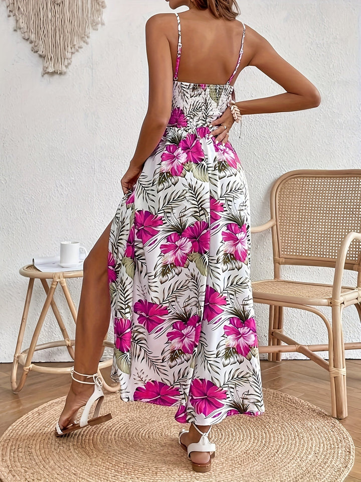 Elegantes Damen Sommerkleid mit Blumenmuster