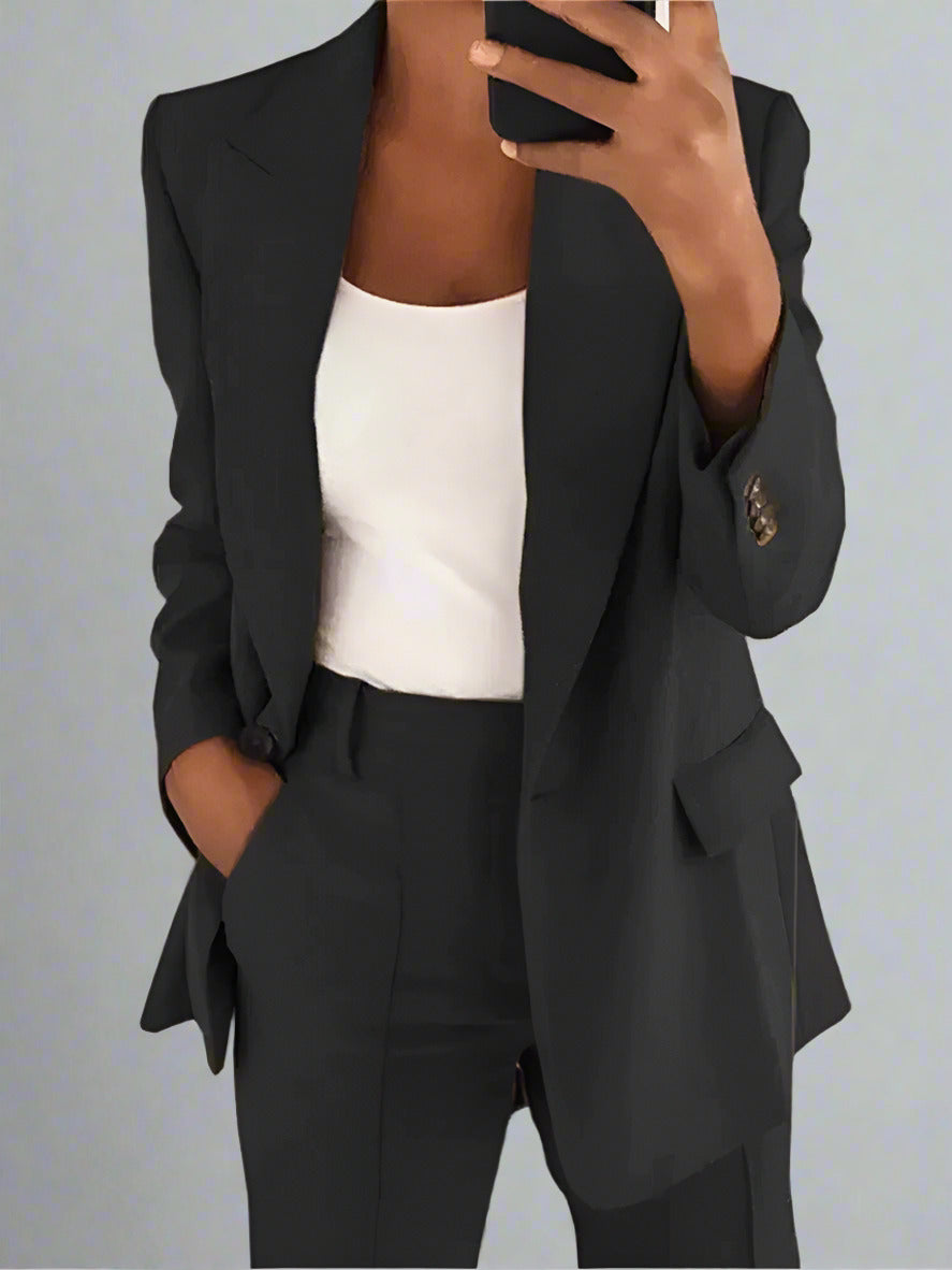 Schickes Damen Blazer &amp; Hosen-Set