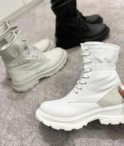 Warme Damen-Schneestiefel mit dicker Sohle