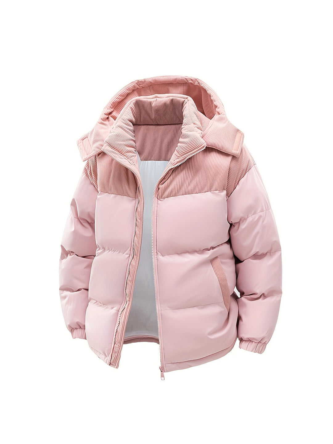 Lässige Damen Steppjacke mit Kapuze