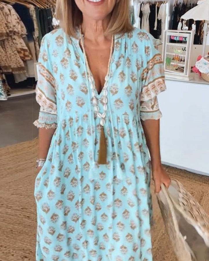 Lässiges Damen Freizeitkleid mit Print