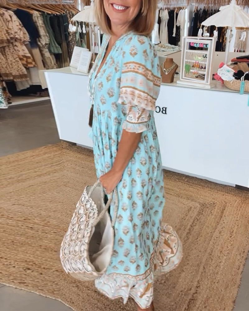 Lässiges Damen Freizeitkleid mit Print