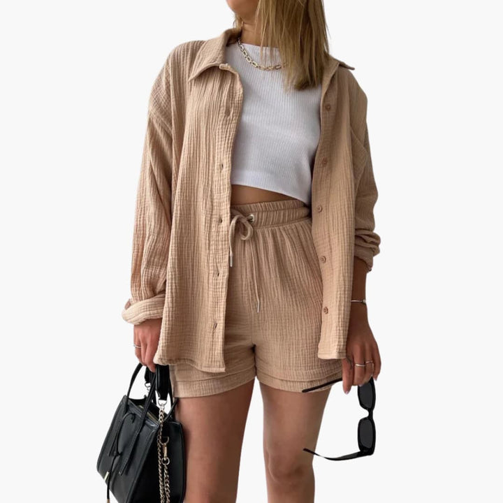 Lässiges Damen Sommer-Zweiteiler-Set