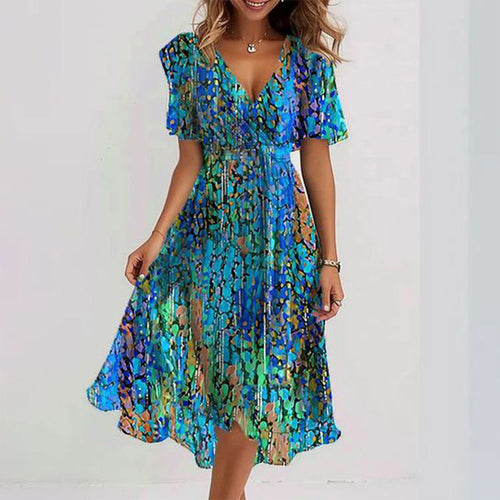 Clara Elegantes Damen Midi-Kleid