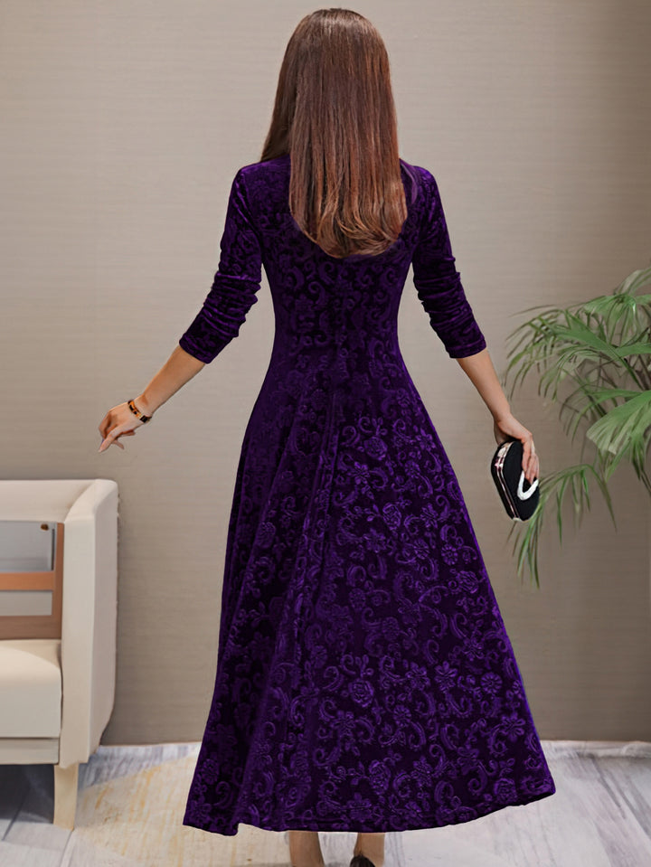 Elegantes Damen Langarmkleid