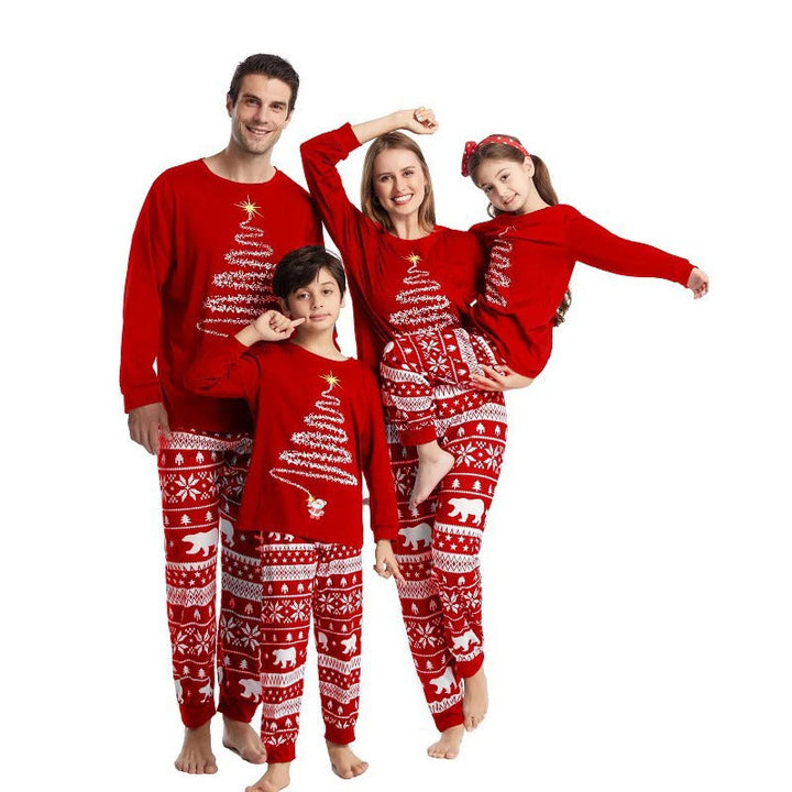 Festlicher Damen Weihnachts-Schlafanzug im Partnerlook