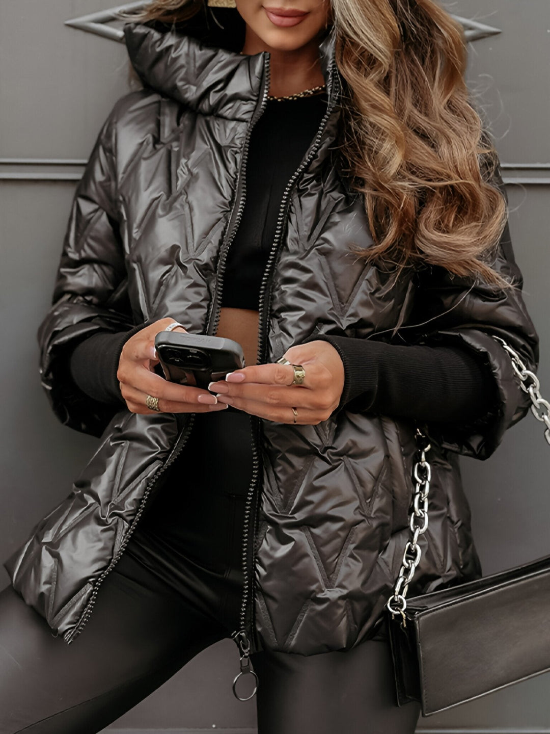 Aria Lässige Damen Kapuzenjacke