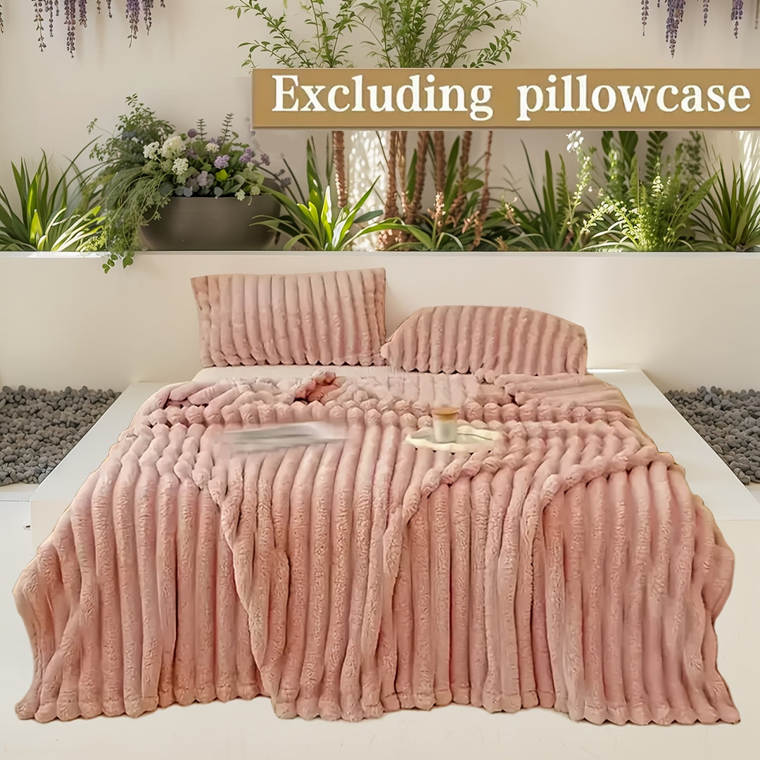 Weiche Damen Kunstfell-Kuscheldecke