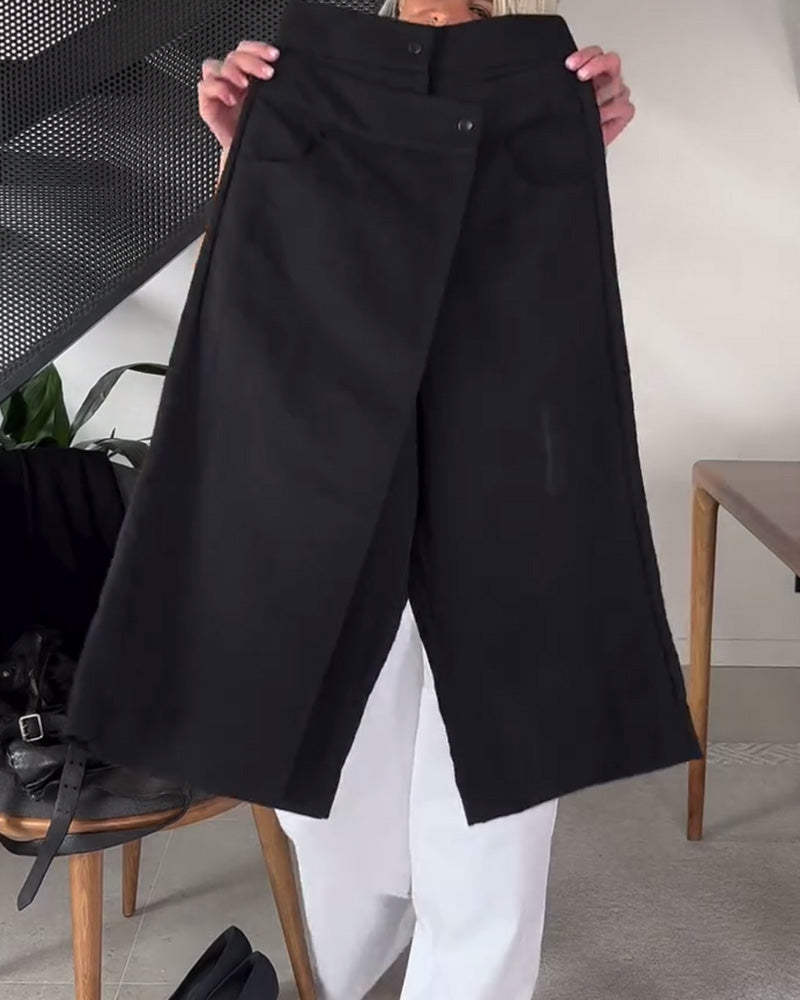 Lässige Asymmetrische Damen Freizeithose
