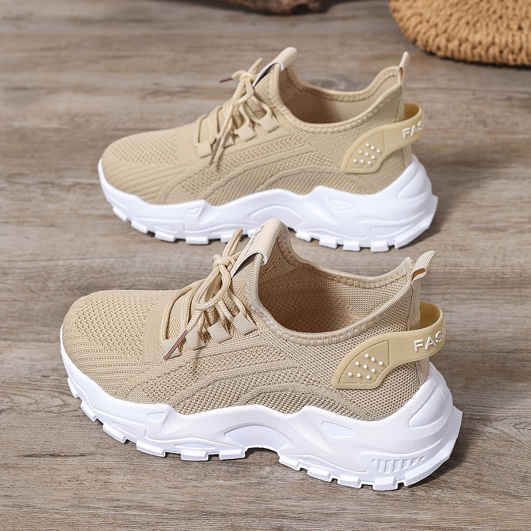 Atmungsaktive Bequeme Damen Strick-Sneaker