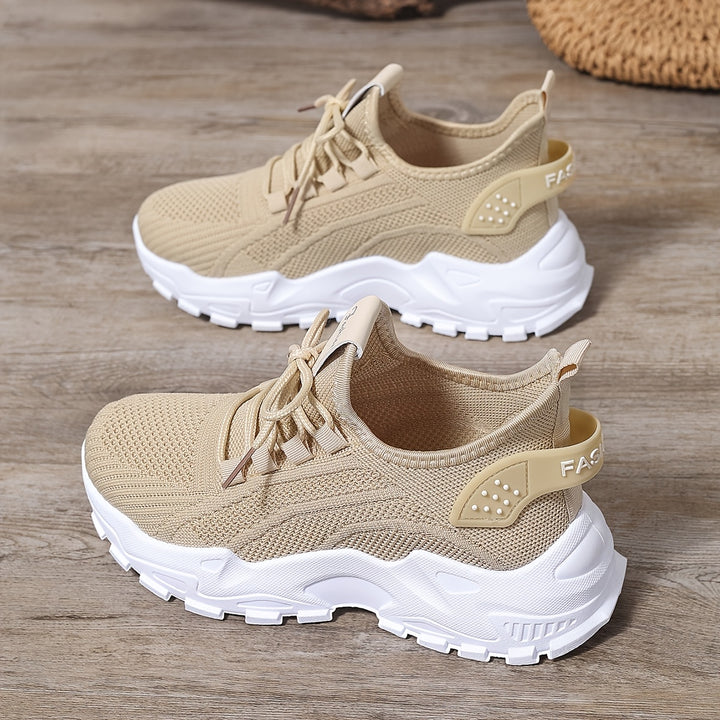 Atmungsaktive Bequeme Damen Strick-Sneaker