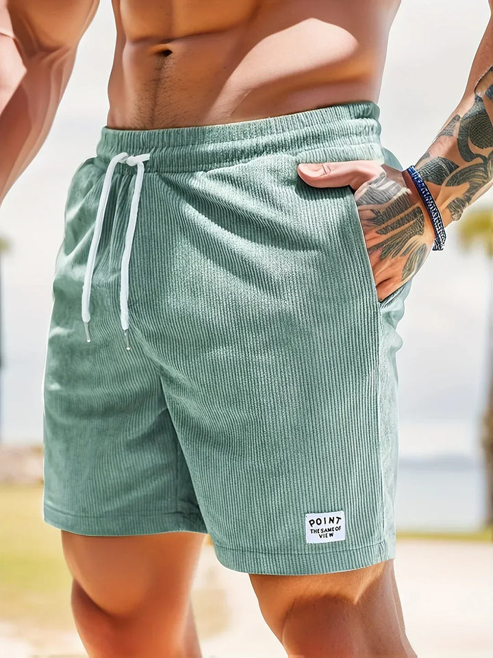 ALESSIO Lässige Herren Cord-Shorts