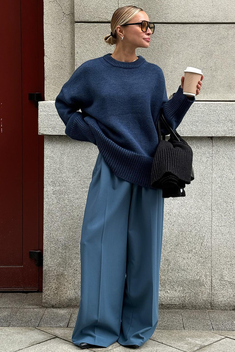 Lässiger Oversize Damen Strickpullover