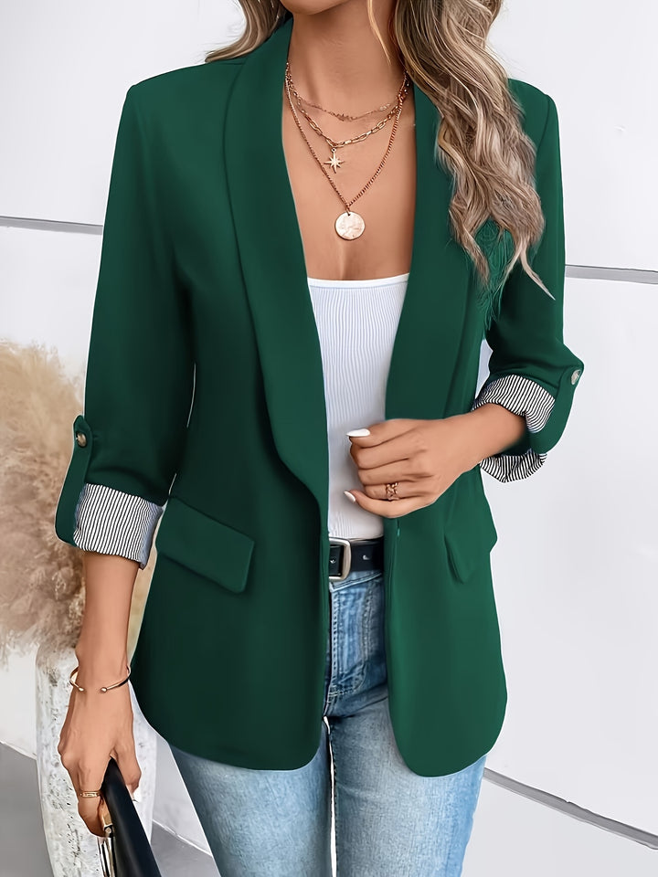 Stylischer Damen Blazer mit Aufrollärmeln
