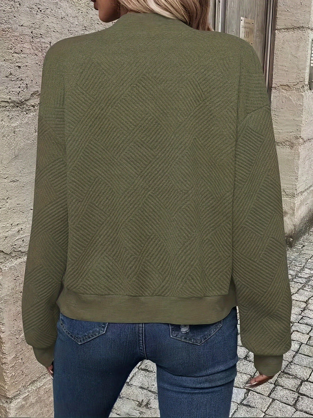 Lässige Damen Sweatjacke mit Reißverschluss