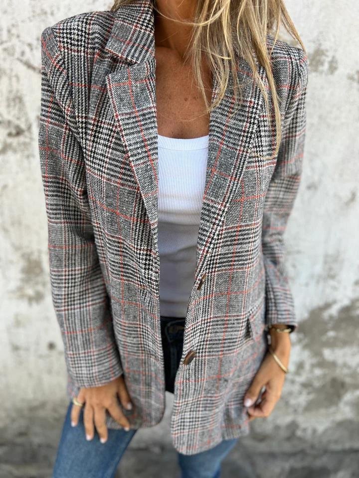 Ramona Karierter Damen Blazer