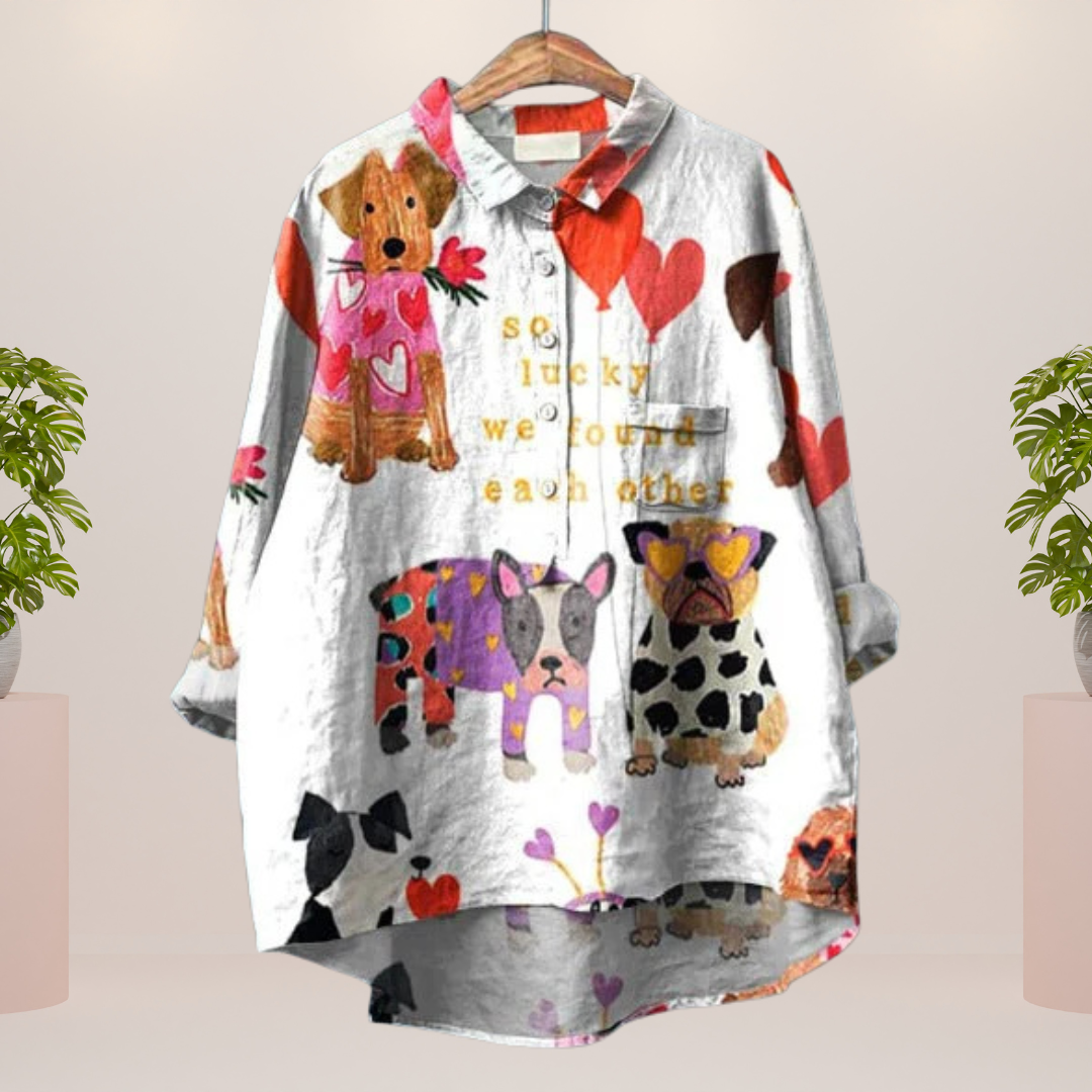 Modisches Print Damen Shirt