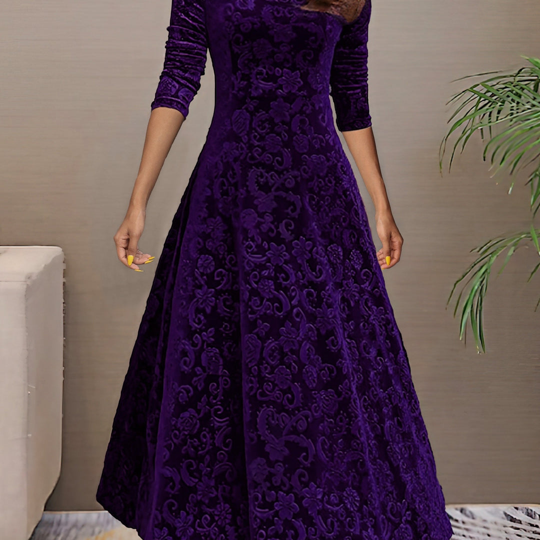 Elegantes Damen Langarmkleid