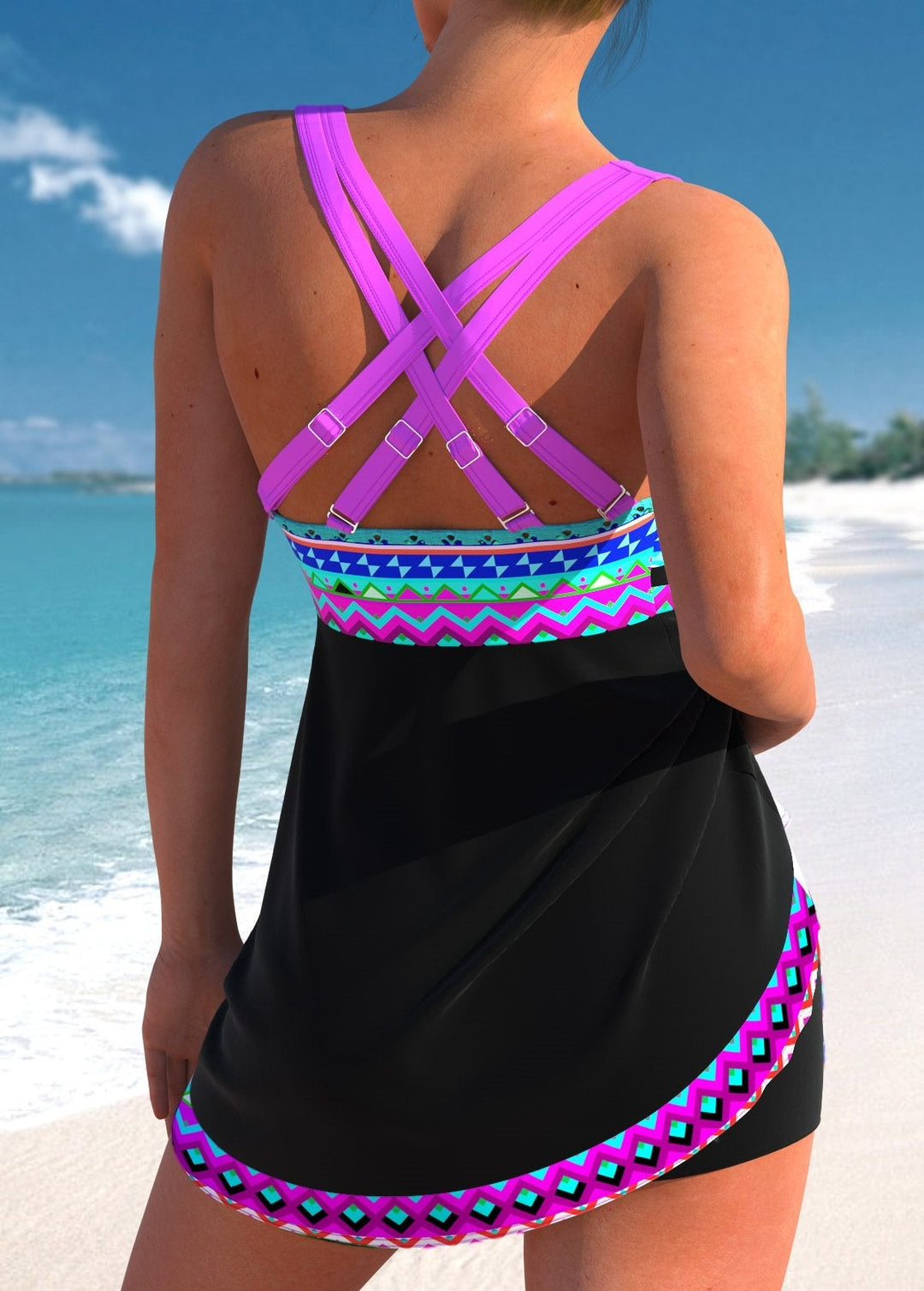 Sportliches Damen Tankini-Set