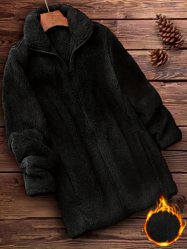 Vani Kuschelig Damen Teddymantel