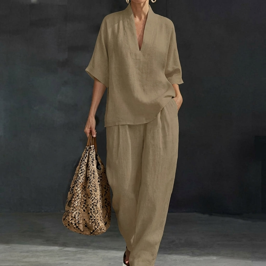 Elegantes Sommerliches Damen Zweiteiler-Set