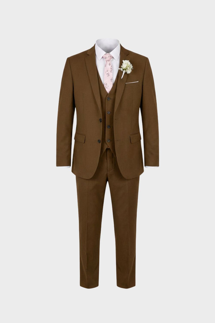 Eleganter 3-Teiliger Herren Anzug mit Weste