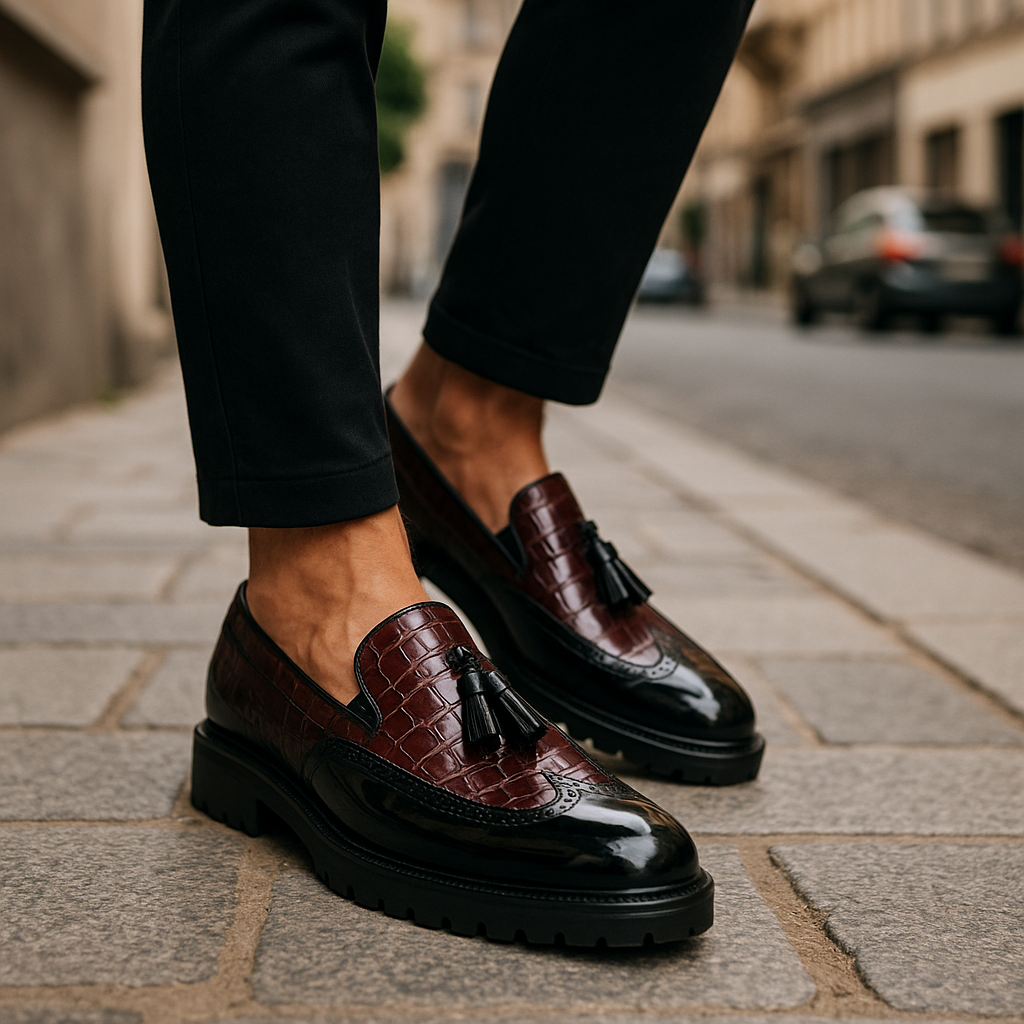 Elegante Klassische Herren Leder-Loafer