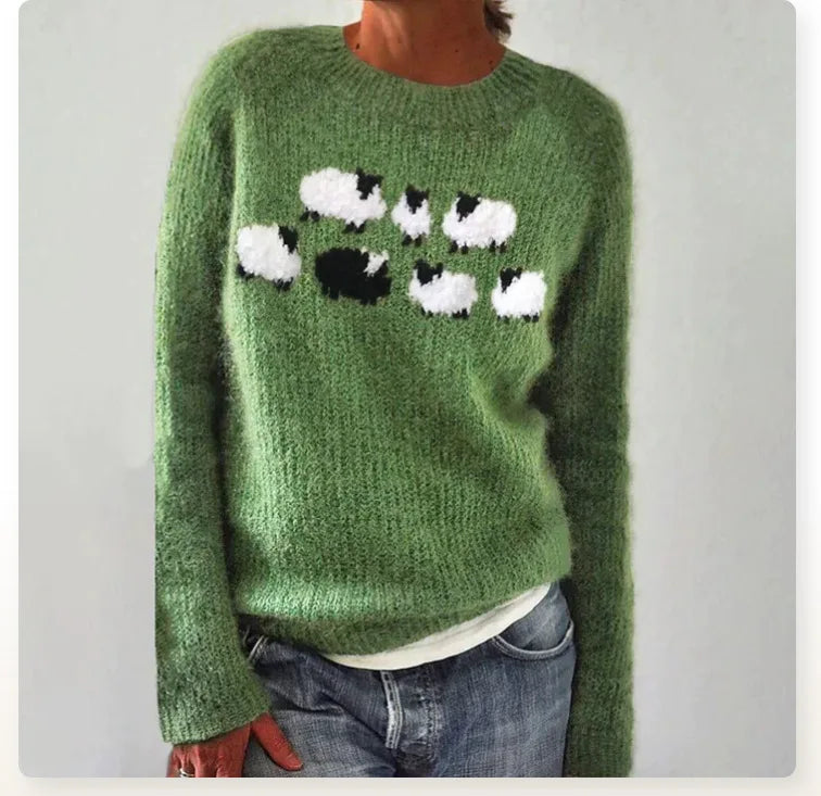 Handgefertigter Isländischer Damen Pullover im Vintage-Stil