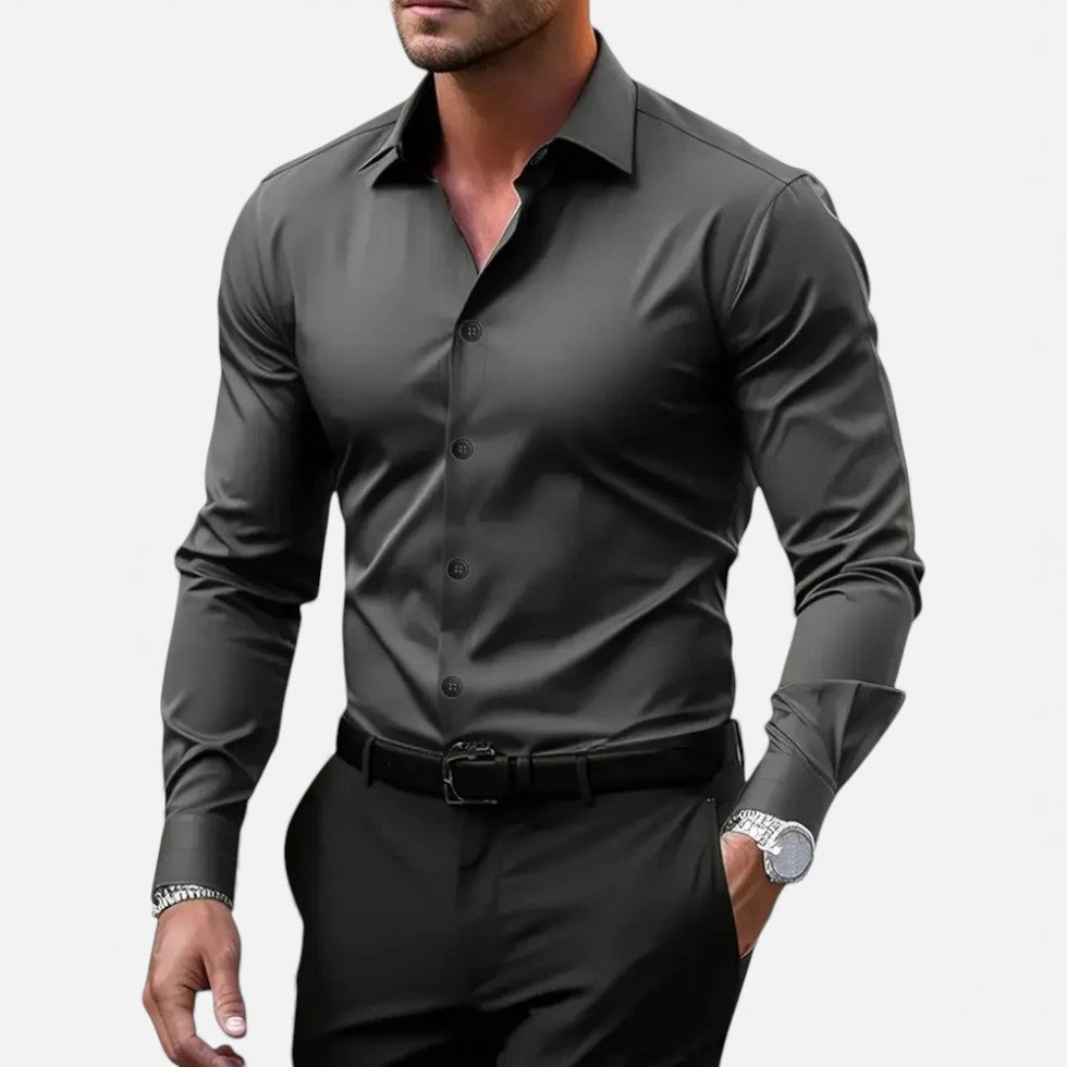 Elegantes Slim-Fit Herren Langarmhemd