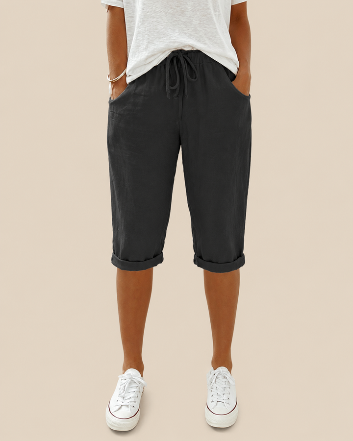 Lässige Bequeme Damen Bermudahose aus Baumwolle